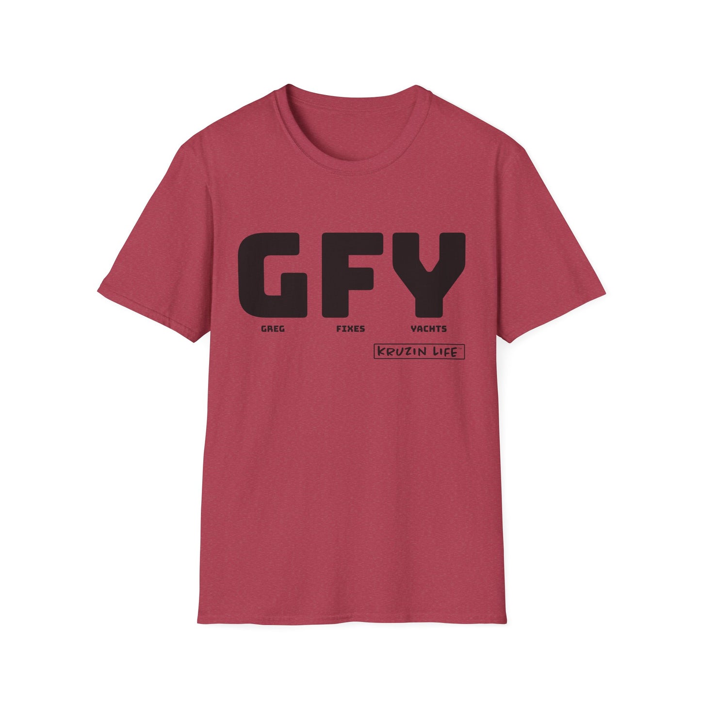 GFY T-Shirt, Kruzin Life, Softstyle Heather Shirt