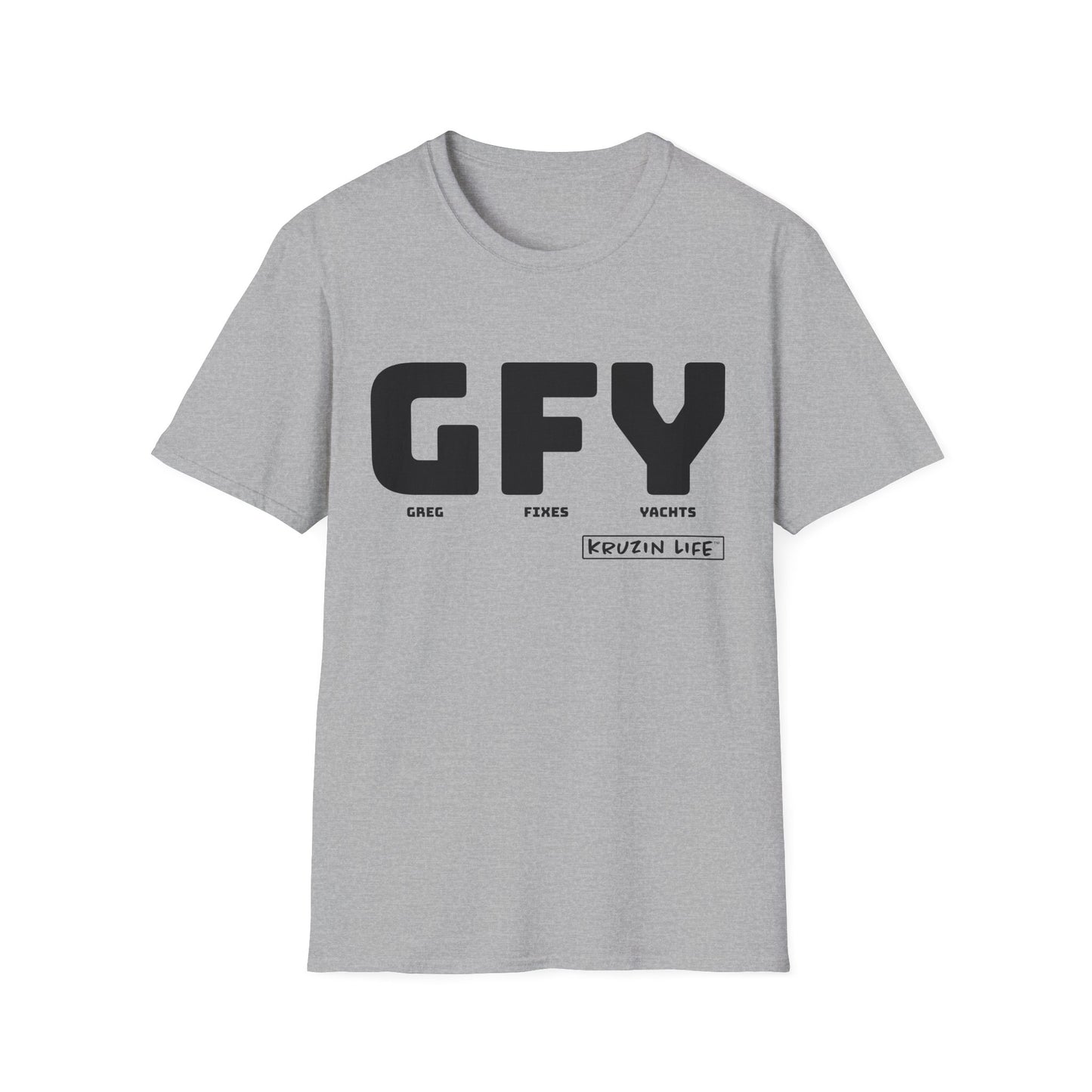 GFY T-Shirt, Kruzin Life, Softstyle Heather Shirt