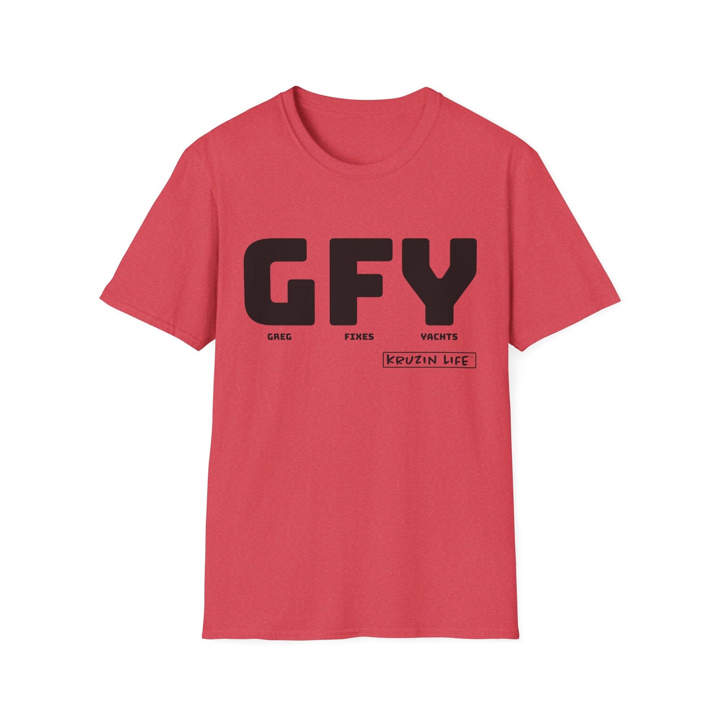 GFY T-Shirt, Kruzin Life, Softstyle Heather Shirt