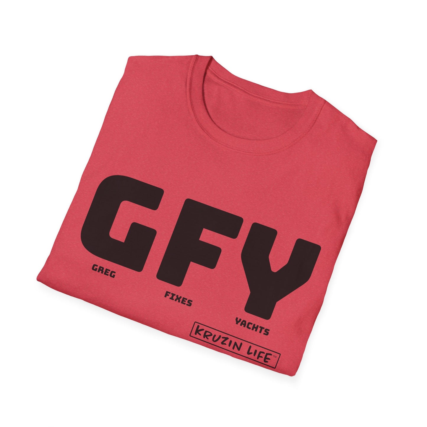 GFY T-Shirt, Kruzin Life, Softstyle Heather Shirt